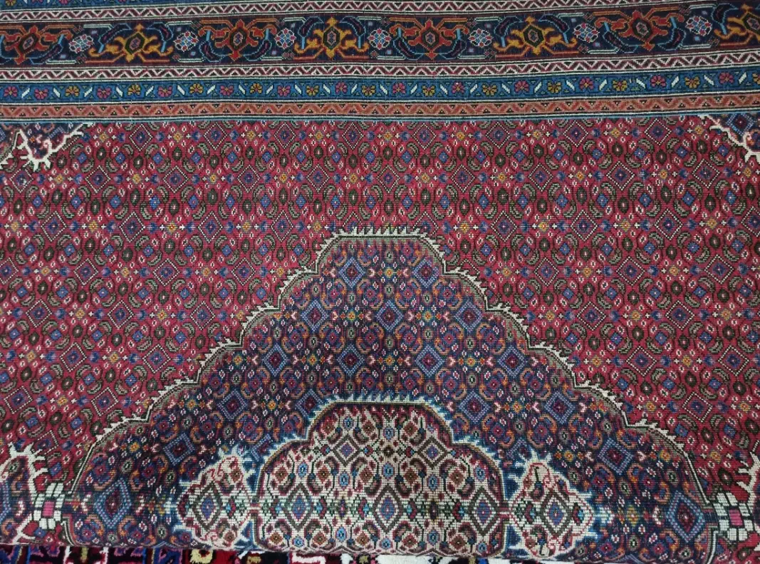 فروش دوتخته فرش دست بافت ریزه ماهی اردبیل درحدنو|فرش|مشگین شهر, |دیوار