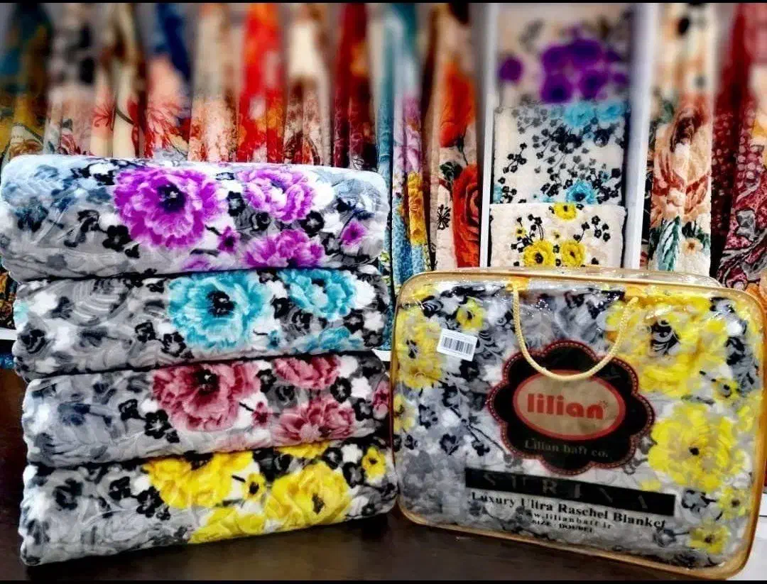 پتو مسافرتی و دونفره لیلیان نرمین گلبافت|رختخواب، بالش، پتو|اهواز, کمپلو شمالی|دیوار