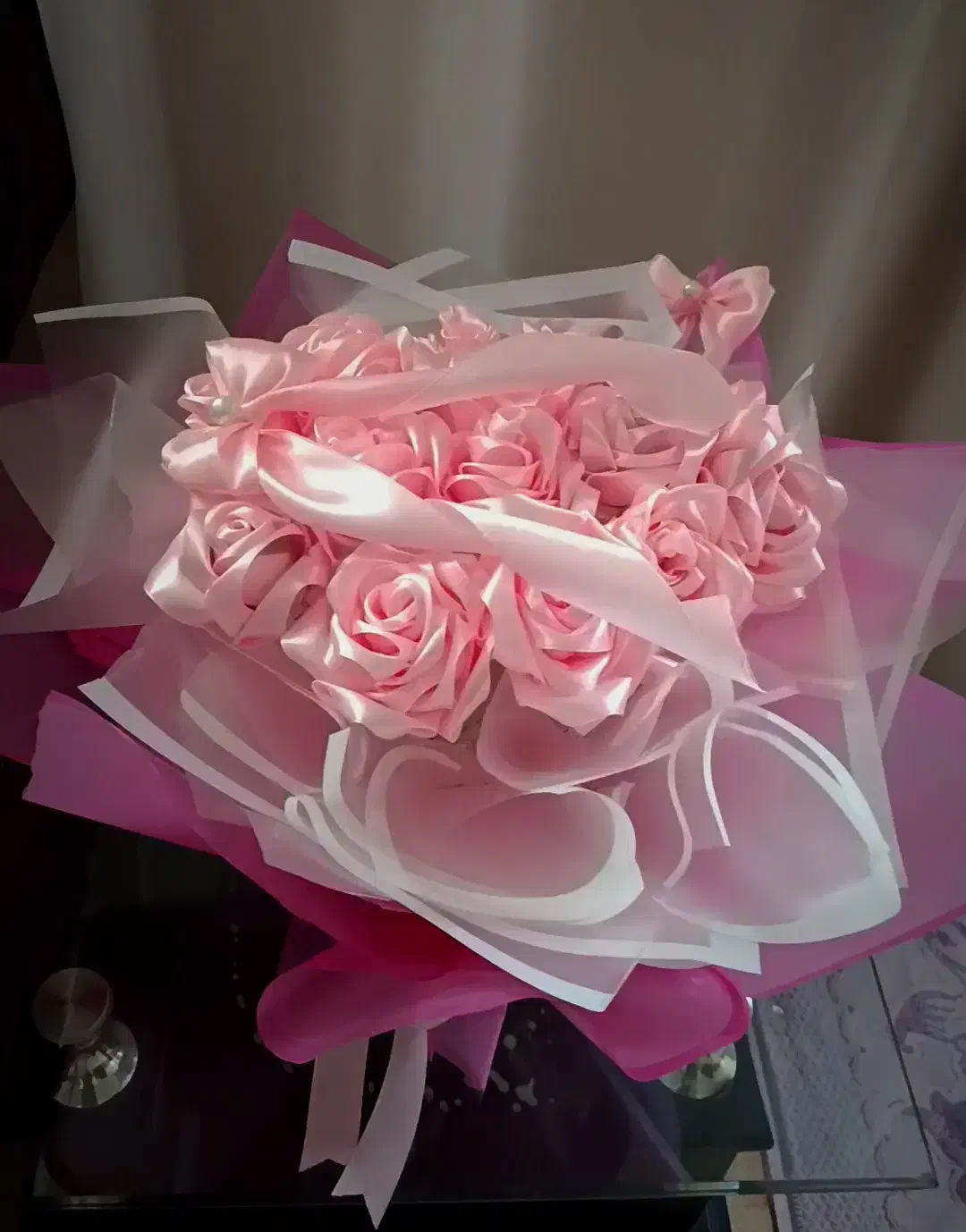 دسته گل روبانی|گل مصنوعی|پارس‌آباد, |دیوار