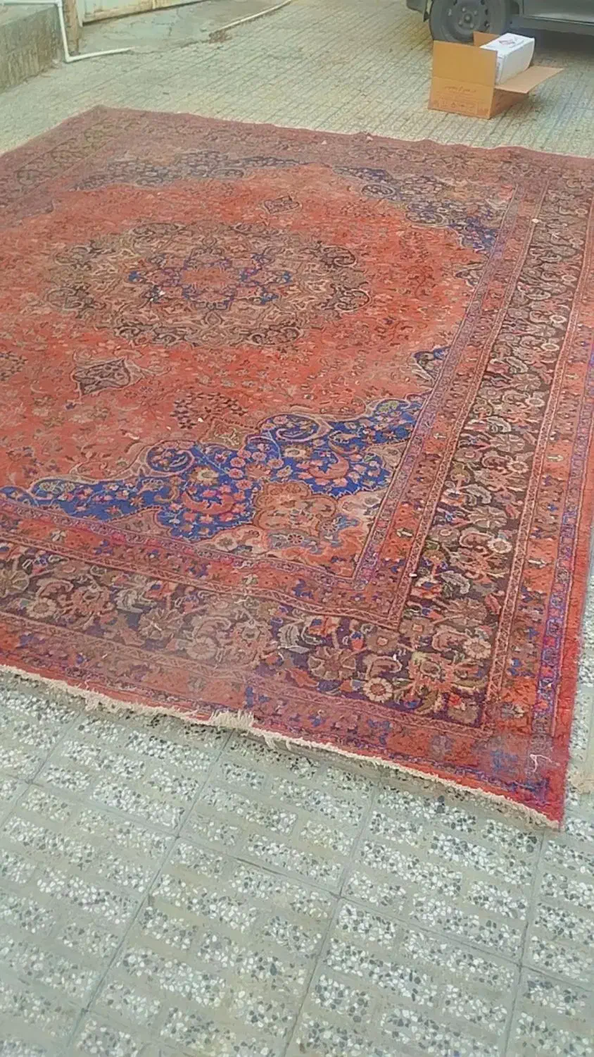 فرش دست بافت قدیمی|فرش|گنبد کاووس, |دیوار