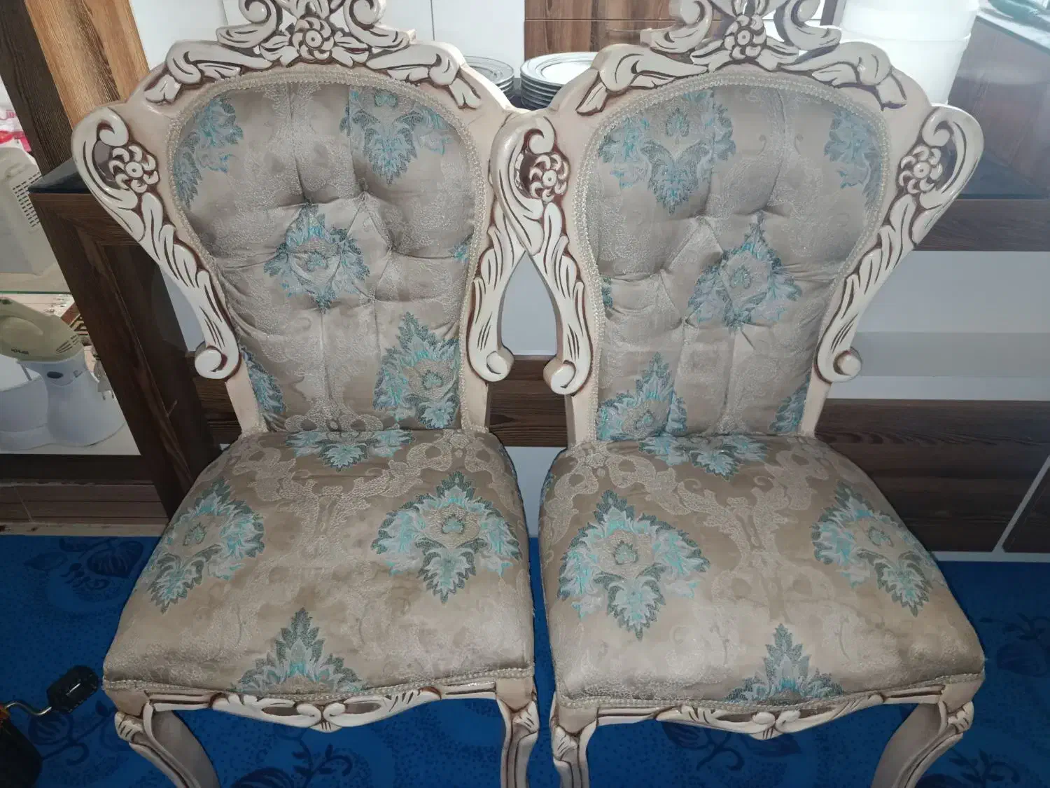 مبلمان سلطنتی ۹ نفره رنگ خاص|مبلمان خانگی و میز عسلی|گلمکان, |دیوار