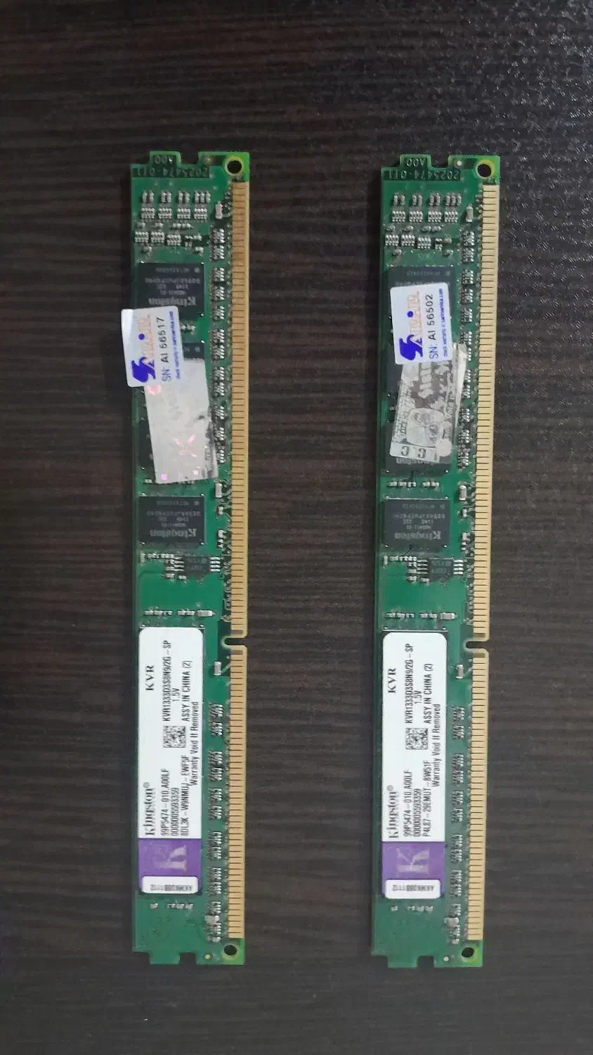دو عدد رم 2gb DDR3 جمعا 4 در حد نو سالم تست شده|قطعات و لوازم جانبی رایانه|تهران, کیانشهر|دیوار