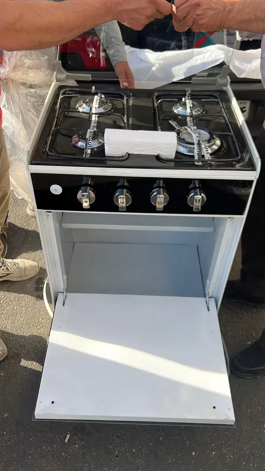 اجاق گاز چهار شعله طرح فر پایدار|اجاق گاز و لوازم برقی پخت‌وپز|تهران, جیحون|دیوار