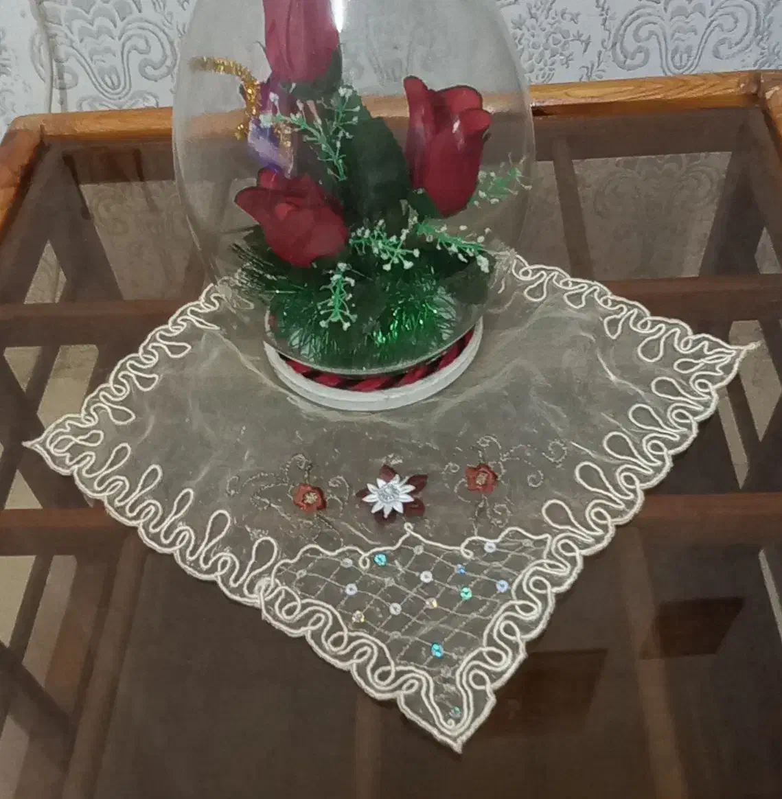 حریر برای میز عسلی ۶عدد ۳۵۰تومن|پرده، رانر، رومیزی|رشت, جانبازان|دیوار