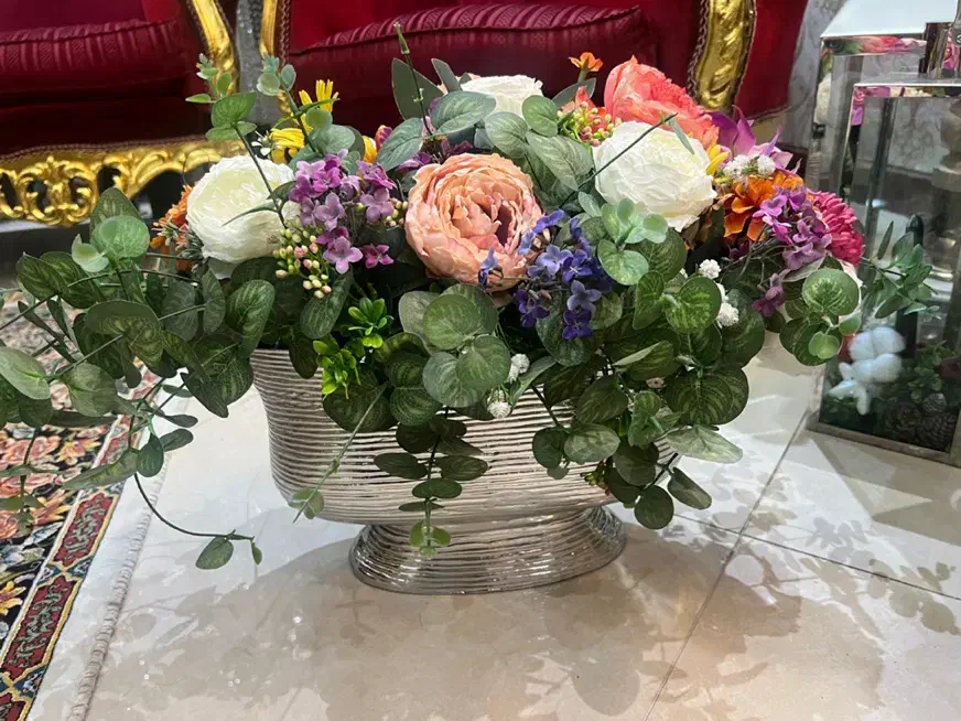 گلدان آلمینیوم|گل مصنوعی|تهران, زعفرانیه|دیوار