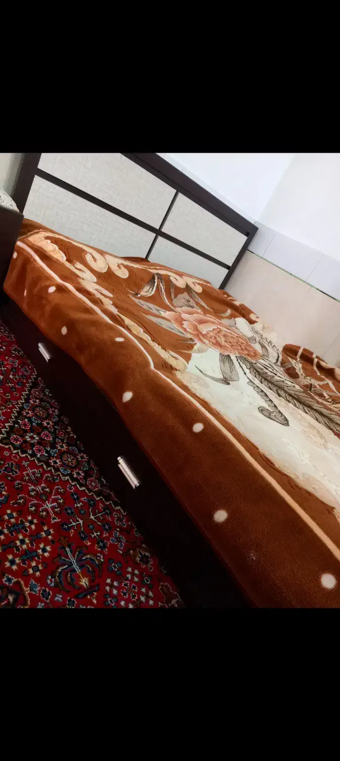 تخت دو نفره جنس ام دی اف ۲ در ۱۶۰|تخت و سرویس خواب|خمین, |دیوار