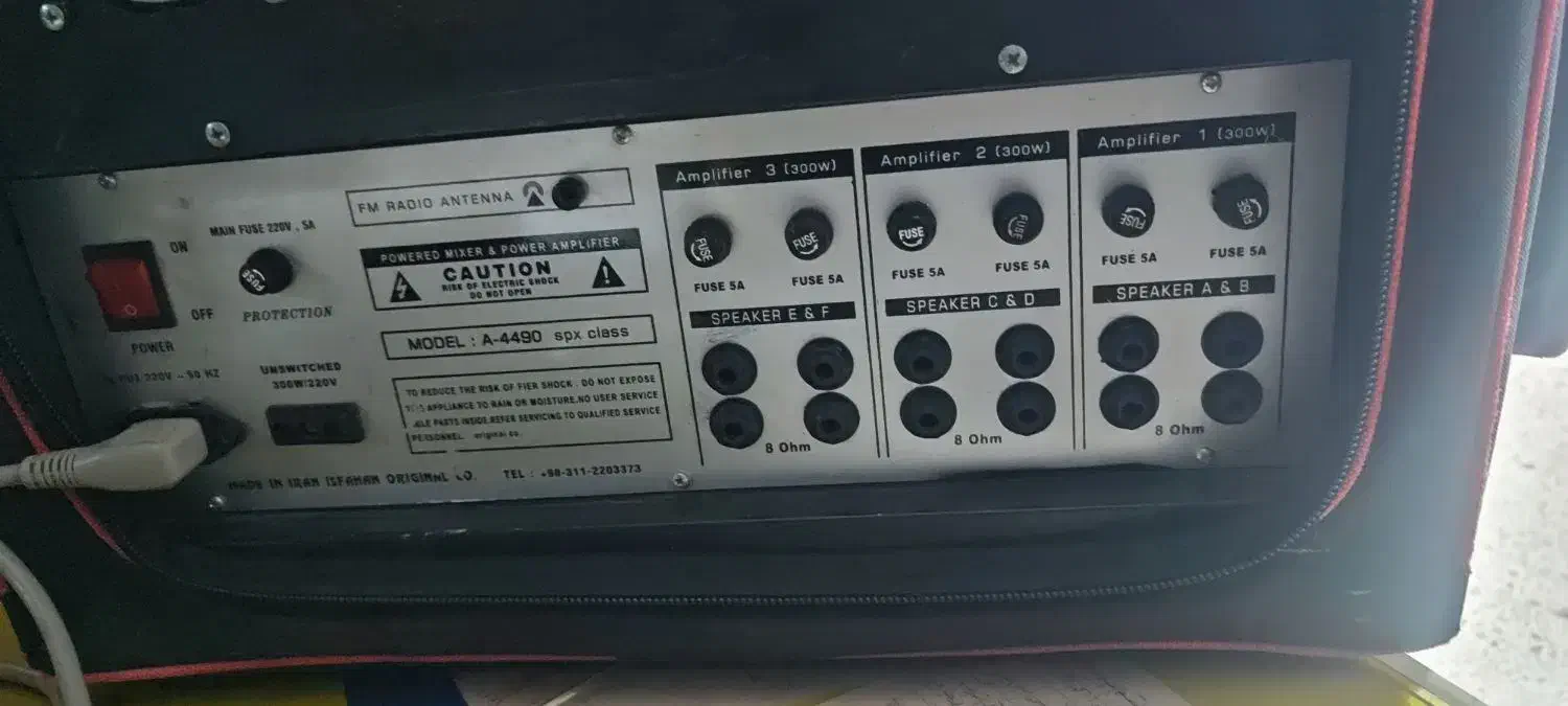 اکو آمپلی اورجنال۳کانال. میکروفن بیرm59 و فونیکس|صوتی و تصویری|اصفهان, ملک|دیوار