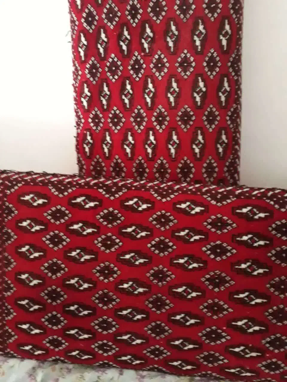 پشتی دستباف ترکمن|پشتی|قم, زنبیل آباد|دیوار