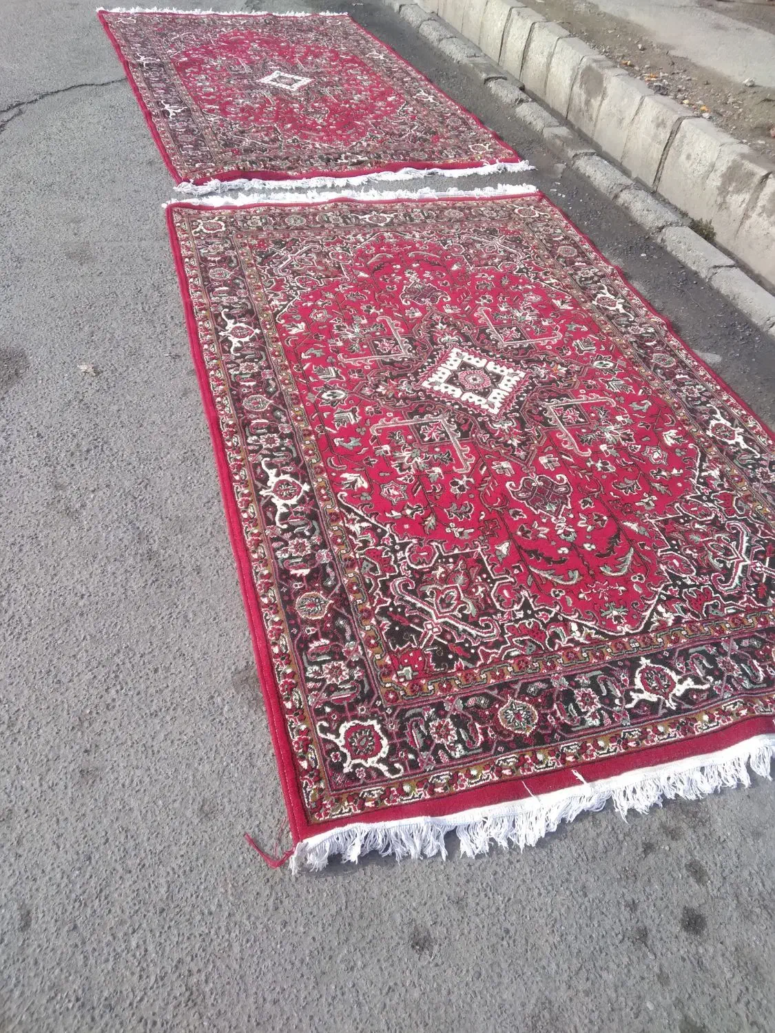 موکت طوسی فرش جفت تکی|فرش|ارومیه, |دیوار