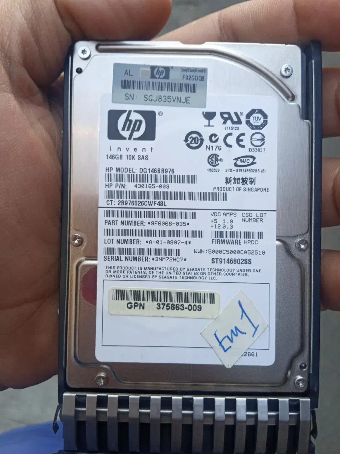 هارد سرور HP 146GB SAS 6G 10K SFFنصف قیمت|قطعات و لوازم جانبی رایانه|تهران, نظام‌آباد|دیوار