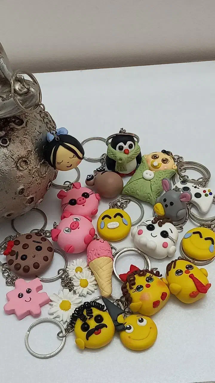 آویز ماشین و جاکلیدی خمیرپلیمری|صنایع دستی و سایر لوازم تزئینی|اسلامشهر, شهرک الهیه|دیوار