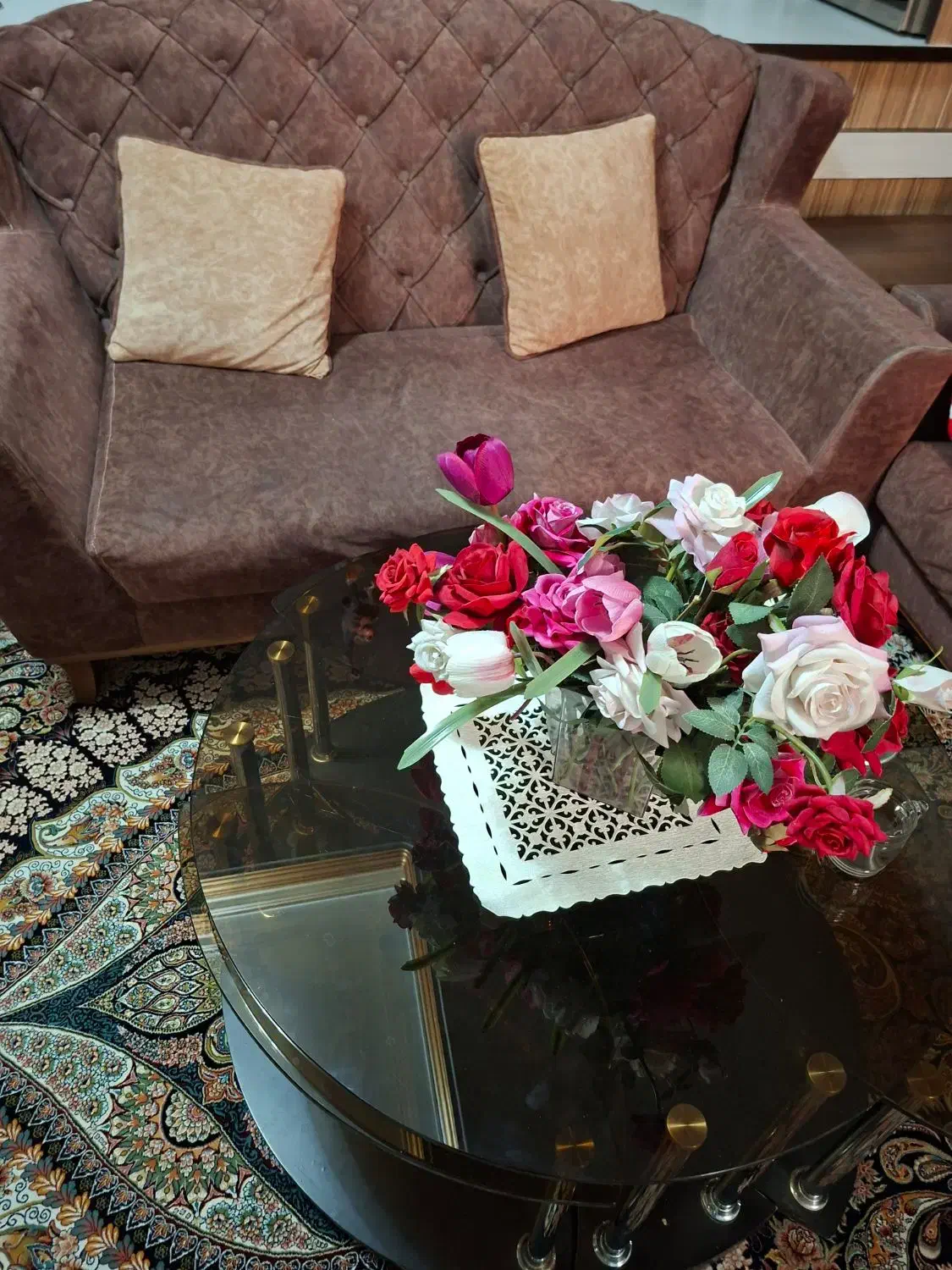 مبل راحتی|مبلمان خانگی و میز عسلی|اهواز, سپیدار|دیوار