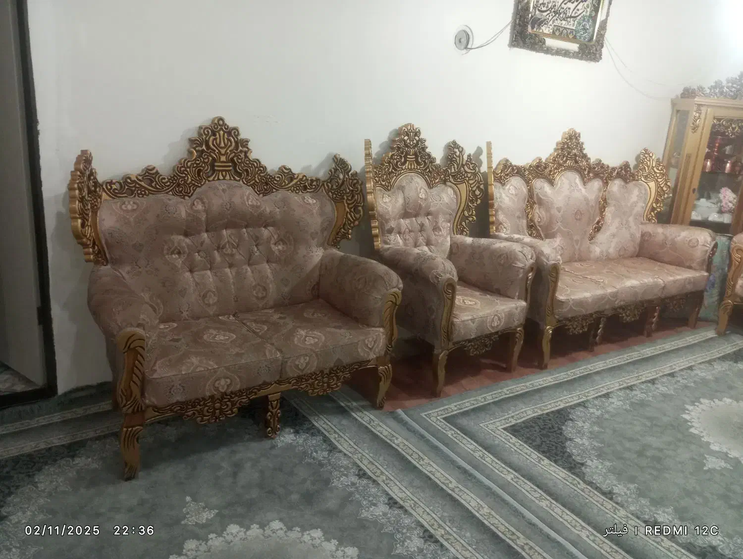 مبل سلطنتی|مبلمان خانگی و میز عسلی|ایجرود, |دیوار