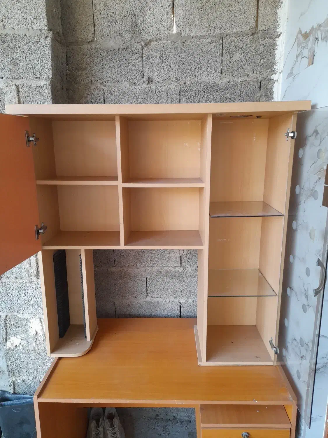 بوفه کتابخانه ای سالم|بوفه، ویترین، کنسول|فومن, |دیوار