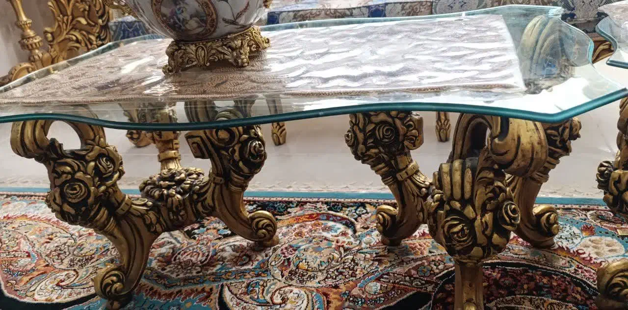 جلو مبلی پر کار سلطنتی چوبی|مبلمان خانگی و میز عسلی|قم, شهدا|دیوار