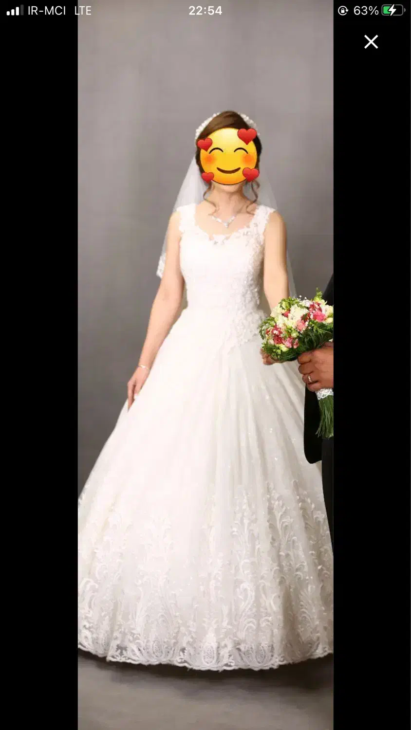 لباس عروس سایز ۳۶تا۳۸|لباس|قم, زنبیل آباد|دیوار