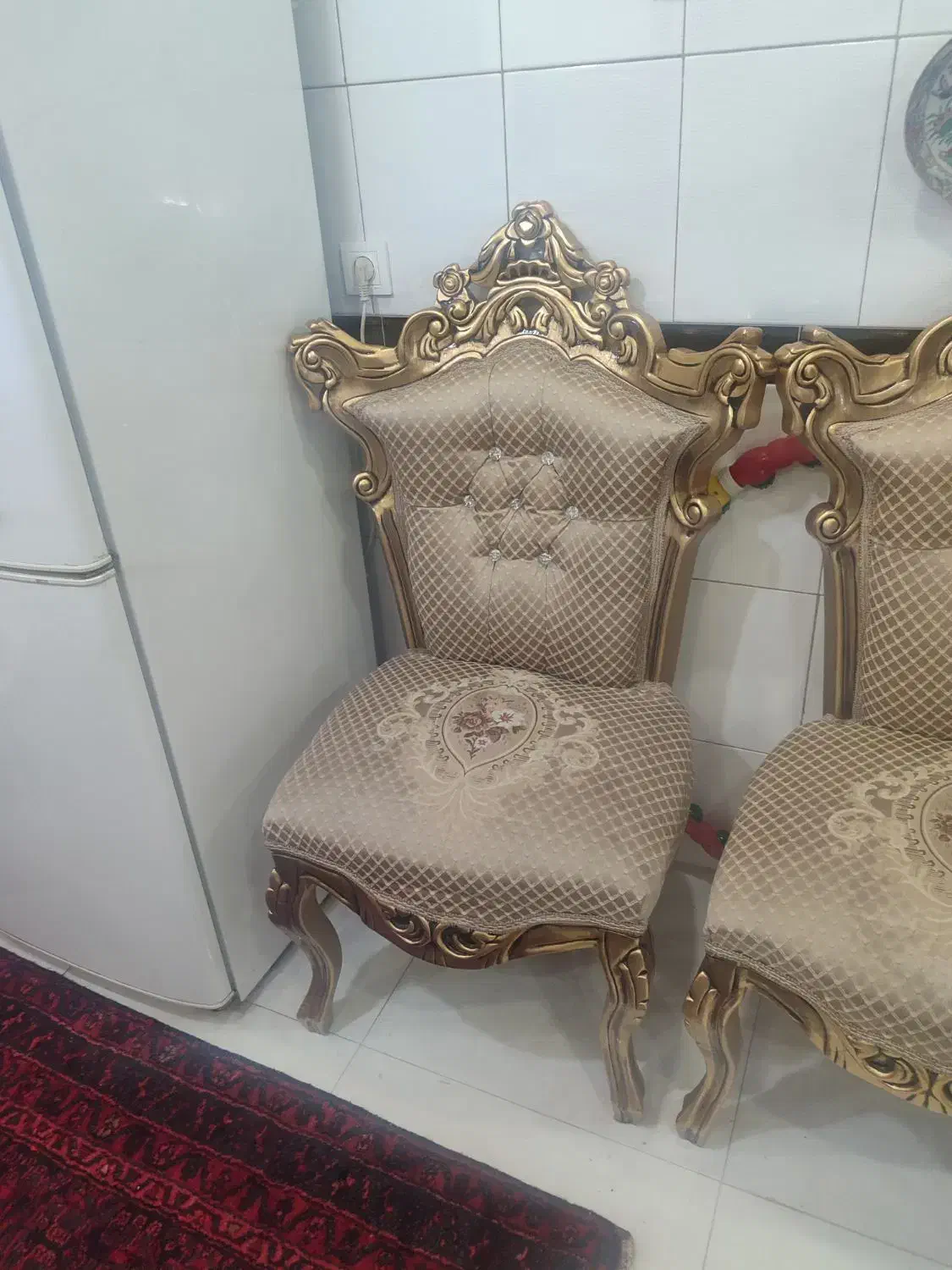 مبل نه نفره ورق طلا|مبلمان خانگی و میز عسلی|تهران, مدائن|دیوار