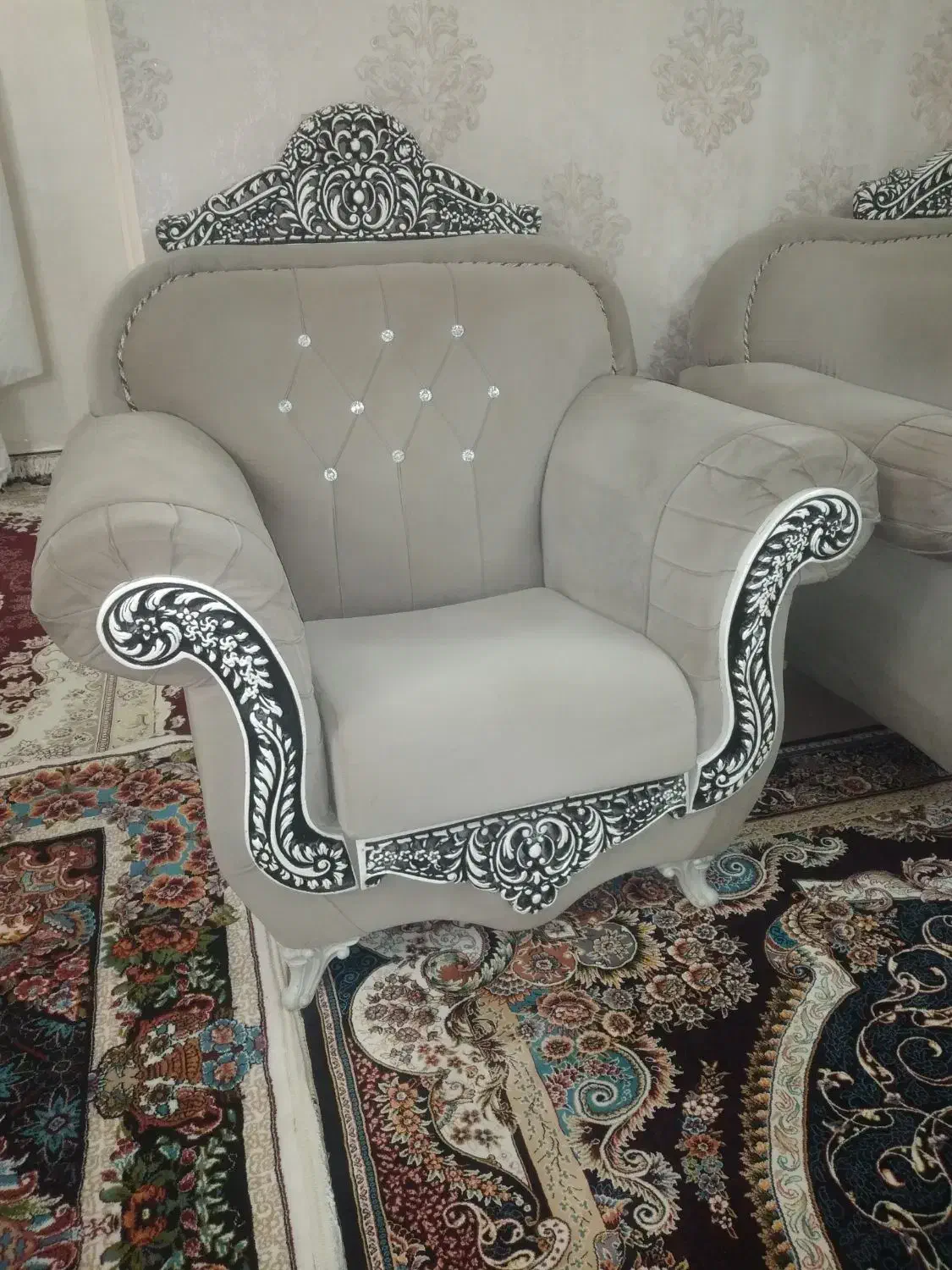 مبل ۷ نفره سالم تمیز|مبلمان خانگی و میز عسلی|محمدشهر, شهرک چمران|دیوار