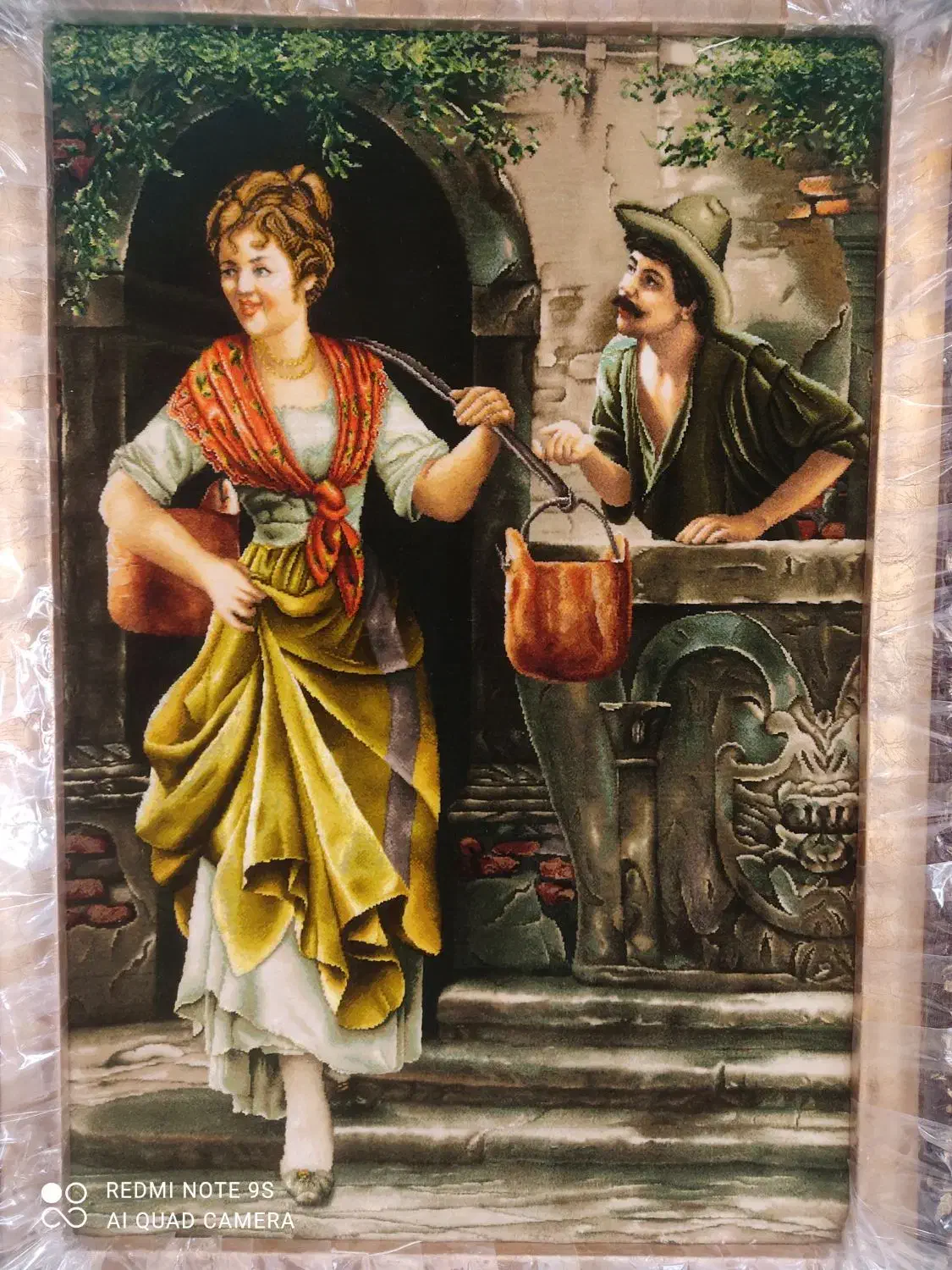 تابلو قالی دستباف|تابلو فرش|اصفهان, باغ نگاره|دیوار