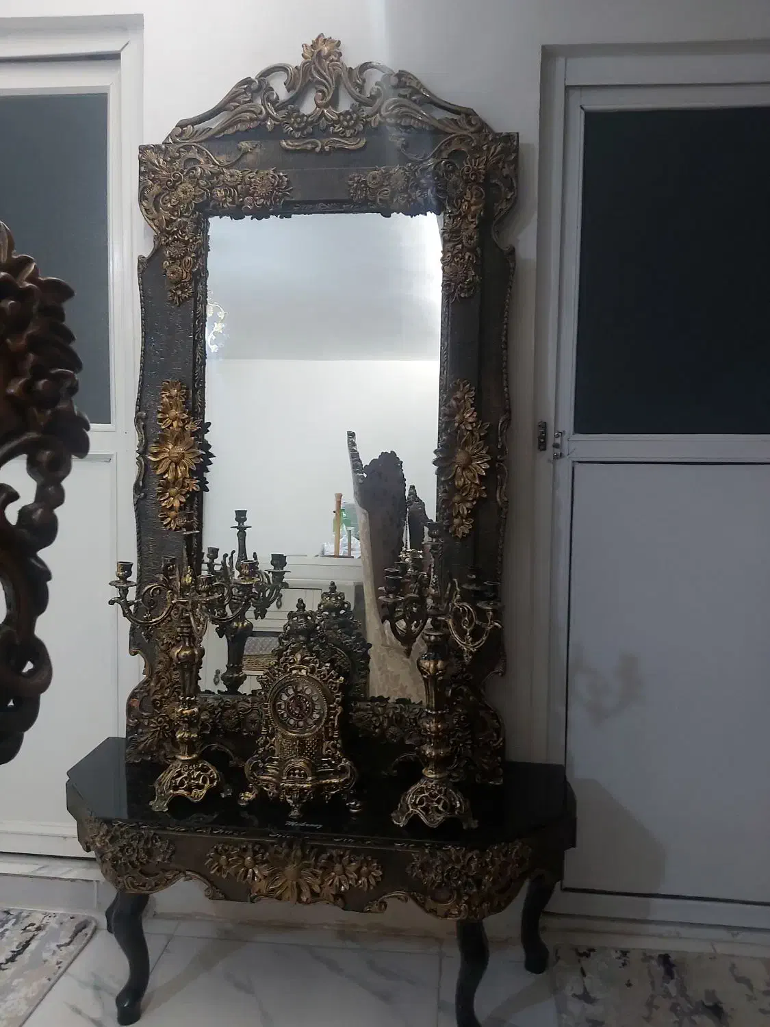 ایینه و شمعدان سلطنتی|بوفه، ویترین، کنسول|ملارد, |دیوار