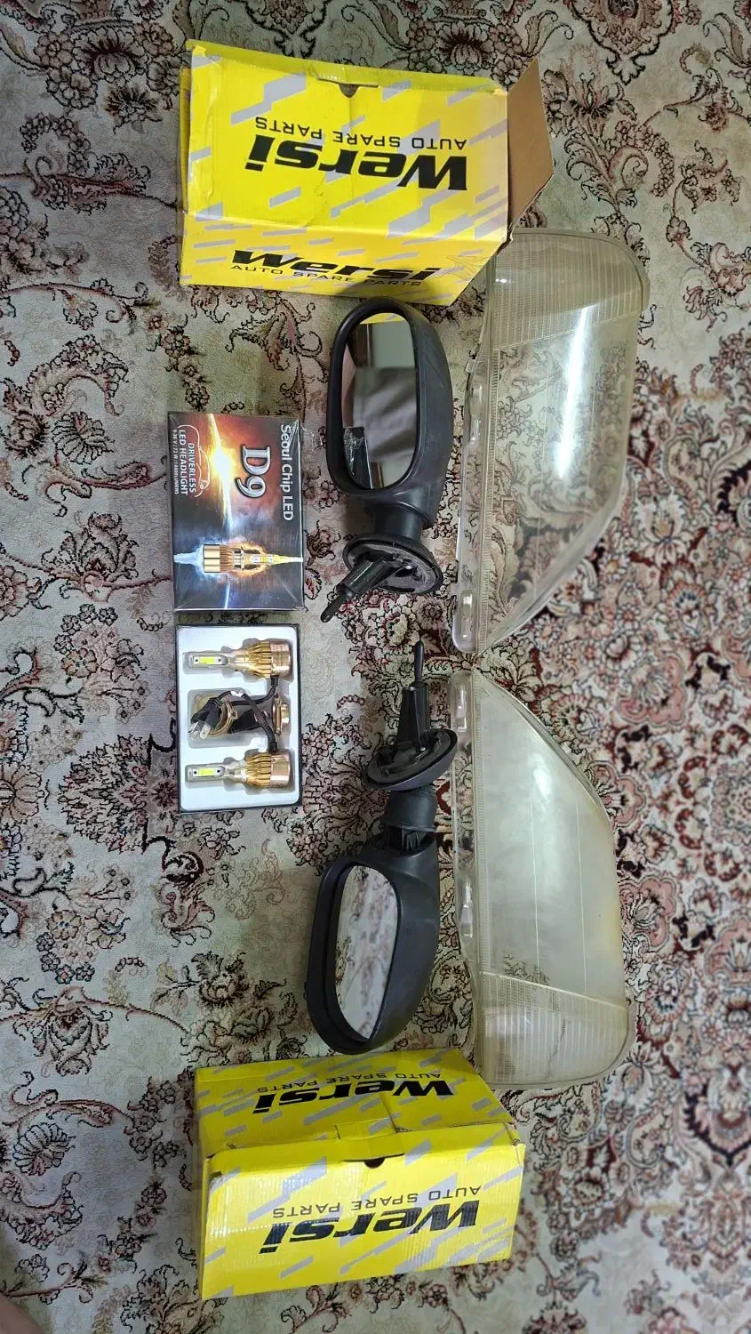 آینه بغل دستی و برقی طلق چراغ جلو هدلایت تندر L90|قطعات یدکی و لوازم جانبی|تهران, خانی آباد نو شمالی|دیوار