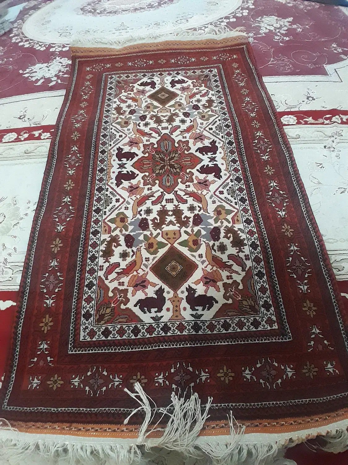 فروش فوری قالیچه دست بافت|فرش|خواف, |دیوار