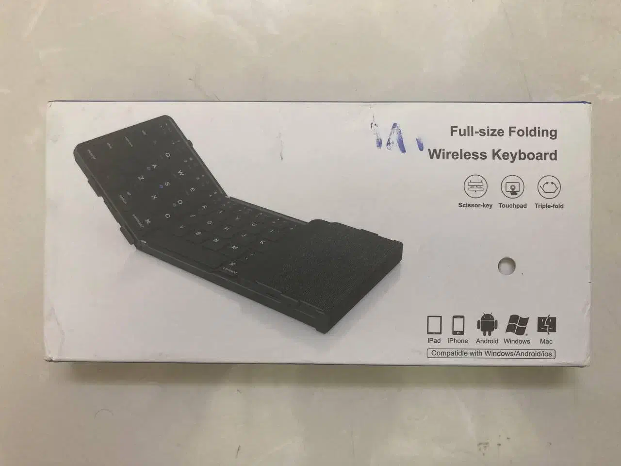 کیبورد بی‌سیم تاشو دارای تاچ پد|قطعات و لوازم جانبی رایانه|سنندج, |دیوار