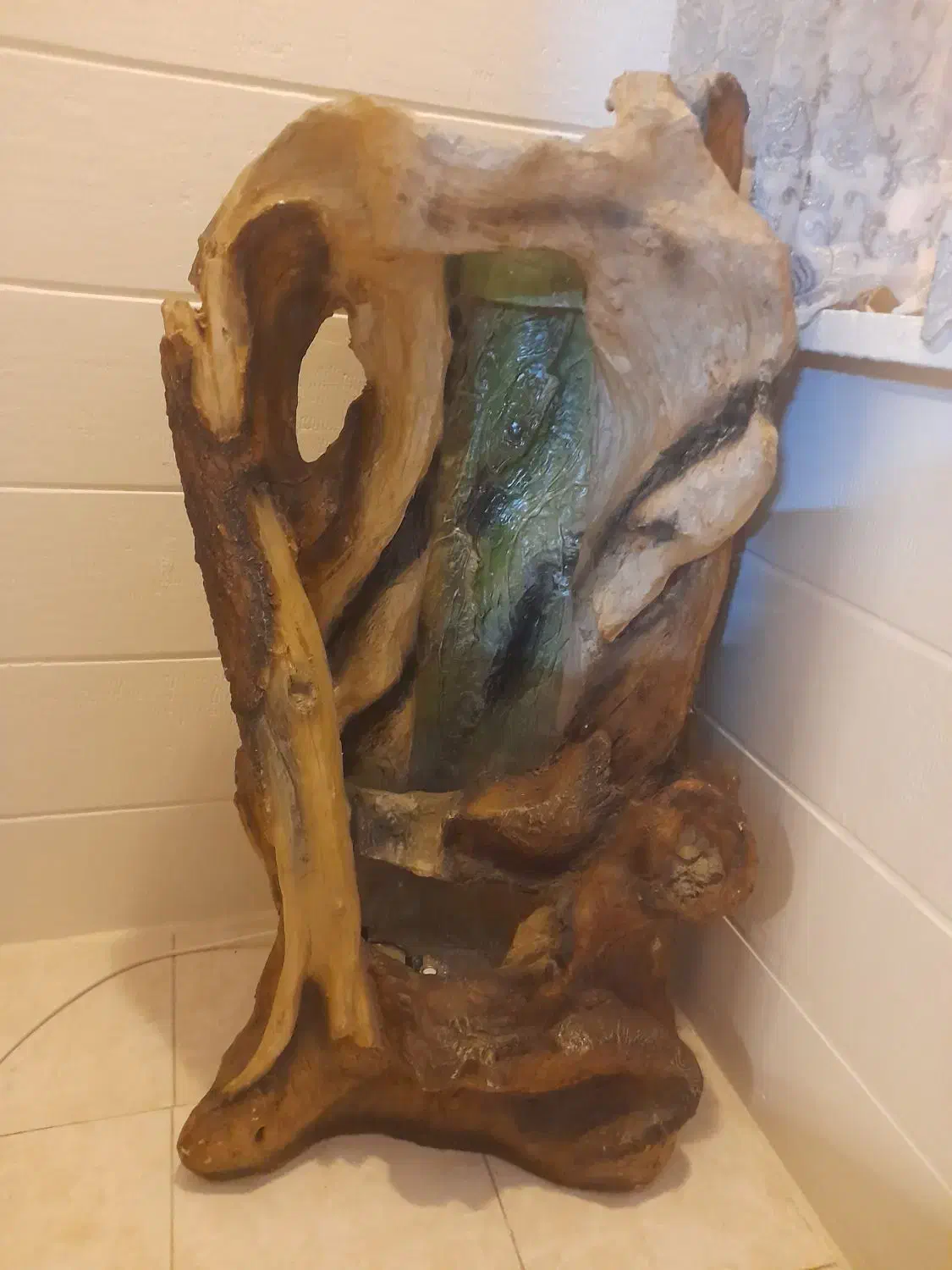 آبنما تنه درخت آبشاری سالم و زیبا|صنایع دستی و سایر لوازم تزئینی|تهران, سازمان برنامه شمالی|دیوار