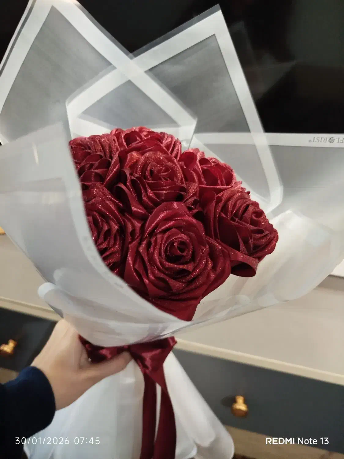 دسته گل ربانی|گل مصنوعی|محمدیه-قزوین, |دیوار