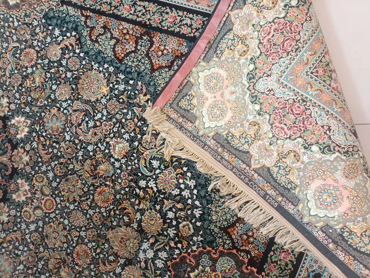 دوتخته فرش ۹متری ۱۲۰۰شانه تراکم۳۶۰۰ ده رنگ|فرش|کرمانشاه, |دیوار