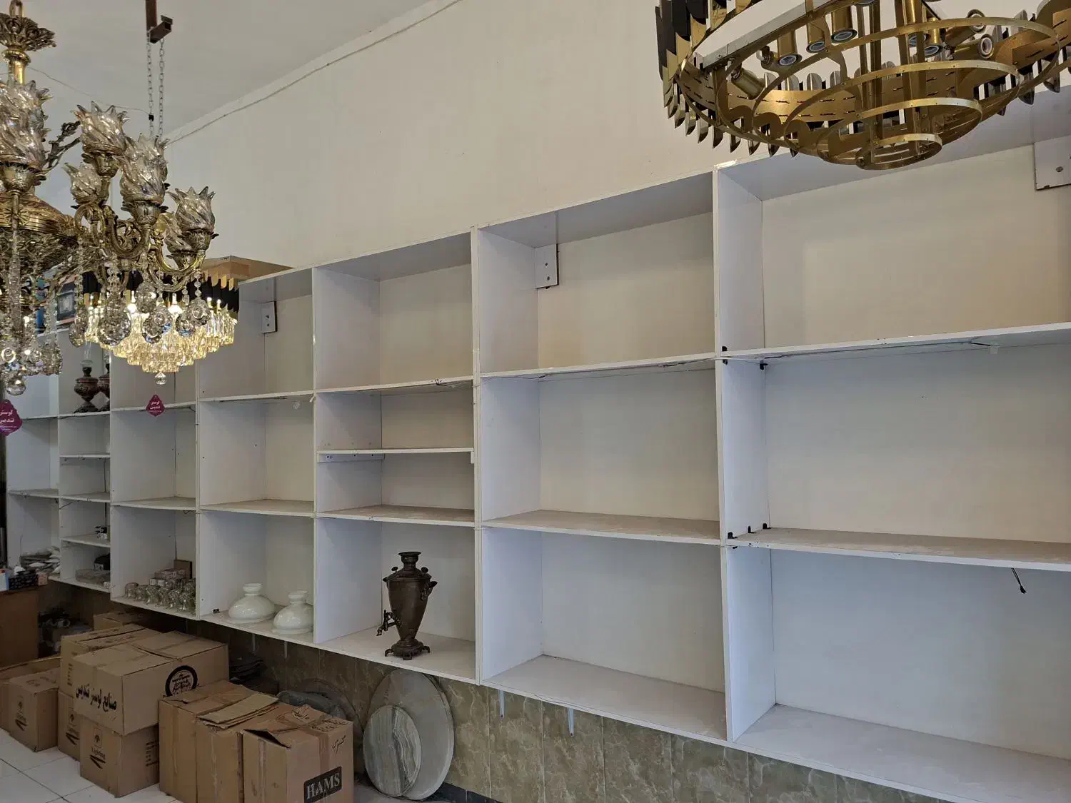 قفسه|کتابخانه، شلف، قفسه‌های دیواری|پارس‌آباد, |دیوار