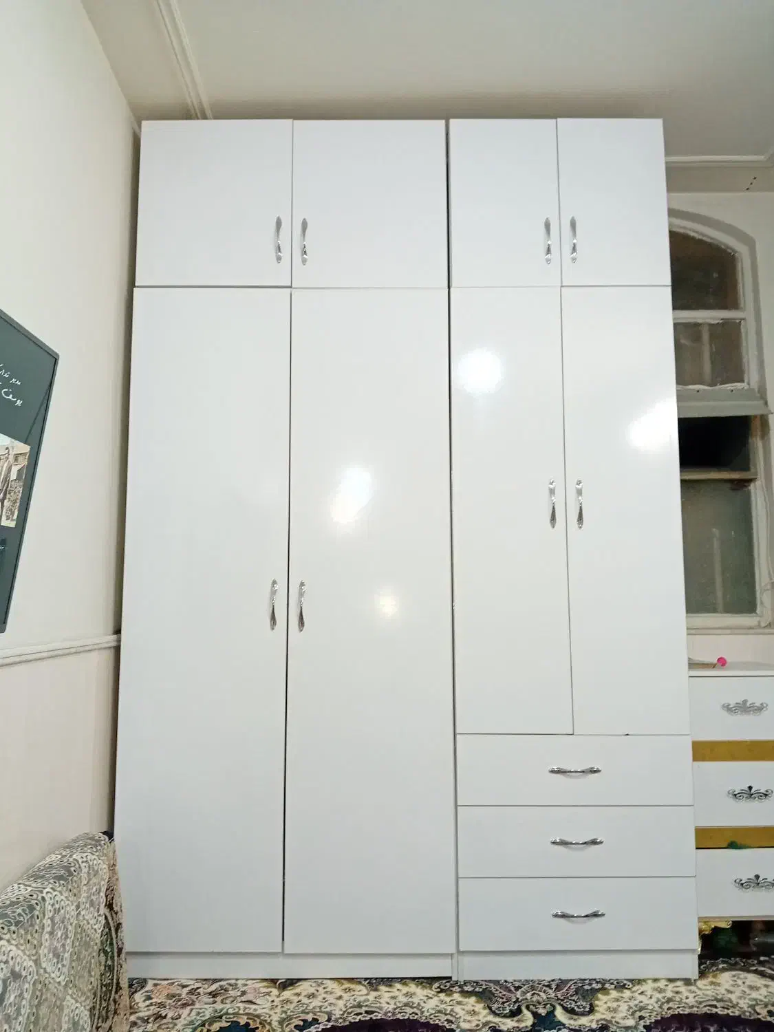 کمد دیواری پیش ساخته ام دی اف|جاکفشی، کمد، دراور|قم, سراجه (۱۵ خرداد)|دیوار