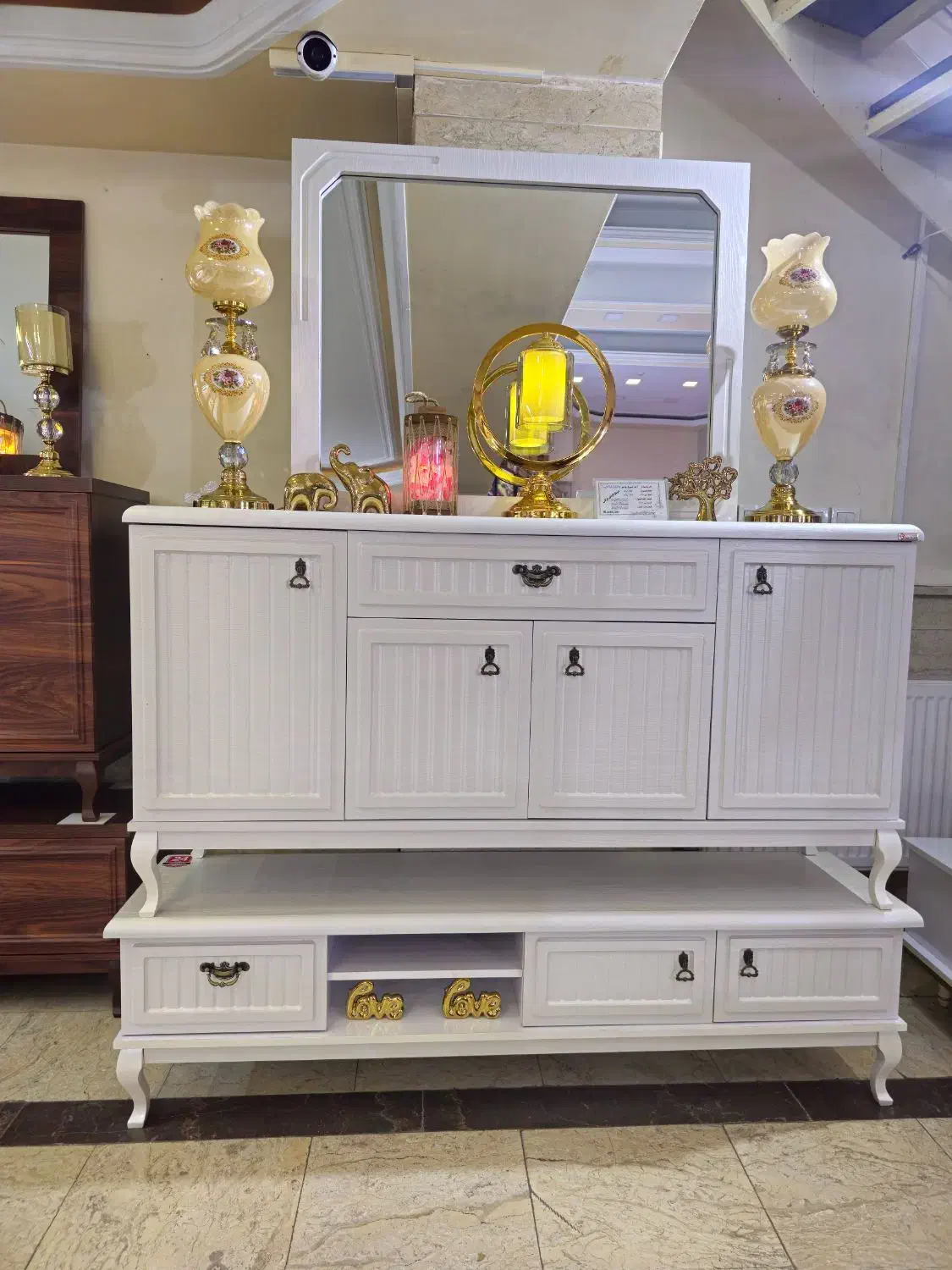 آینه کنسول و میز تلوزیون مدل لامیا اقساط|بوفه، ویترین، کنسول|تبریز, |دیوار