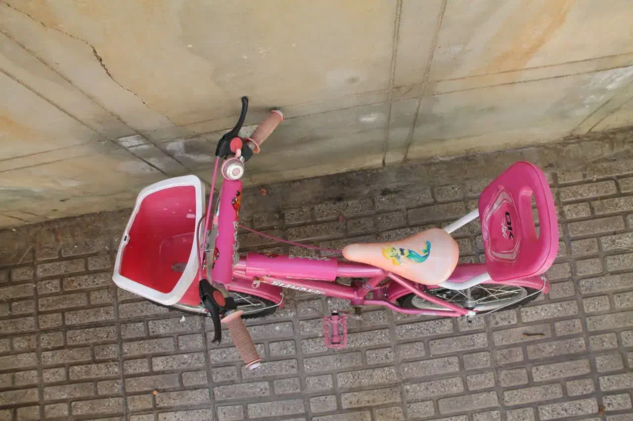 دوچرخه ۱۶ صورتی دخترونه|دوچرخه، اسکیت، اسکوتر|کرمانشاه, |دیوار