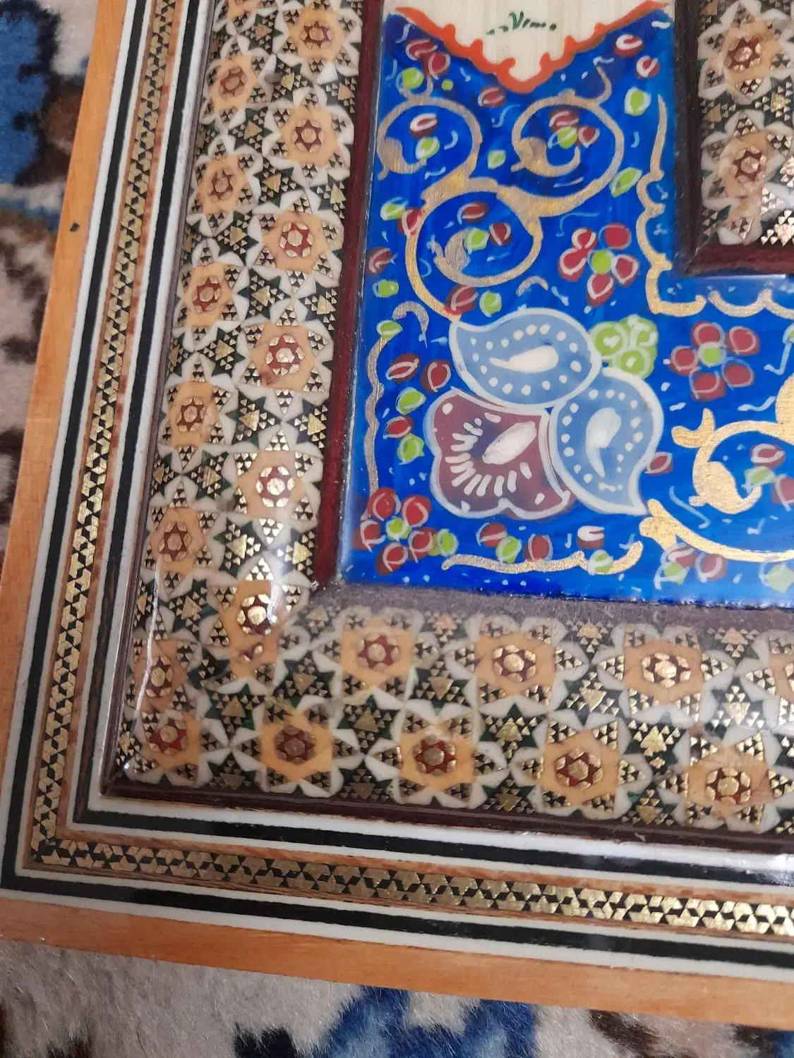 قاب عکس تابلو  خاتم کاری وان یکاد اصل اصفهان|صنایع دستی و سایر لوازم تزئینی|تهران, نارمک|دیوار
