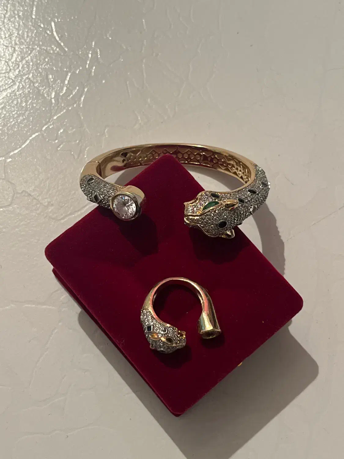 دستبند و انگشتر استیل رنگ ثابت طرح طلا|بدلیجات|ارومیه, |دیوار