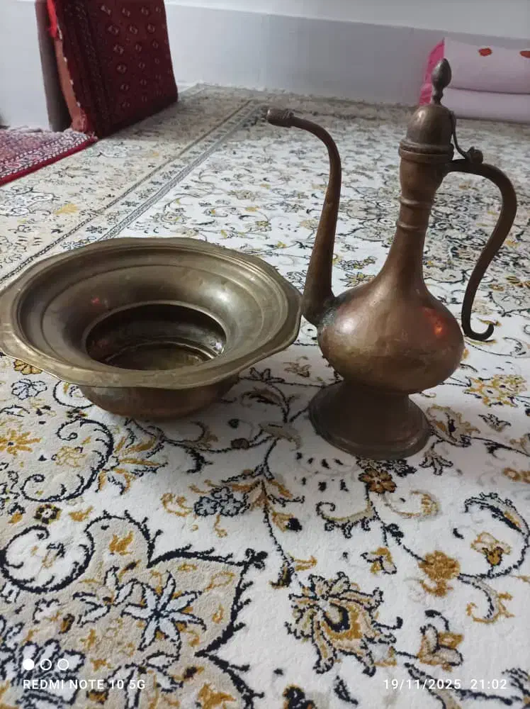 آفتابه و لگن|کلکسیون اشیاء عتیقه|کرمانشاه, |دیوار