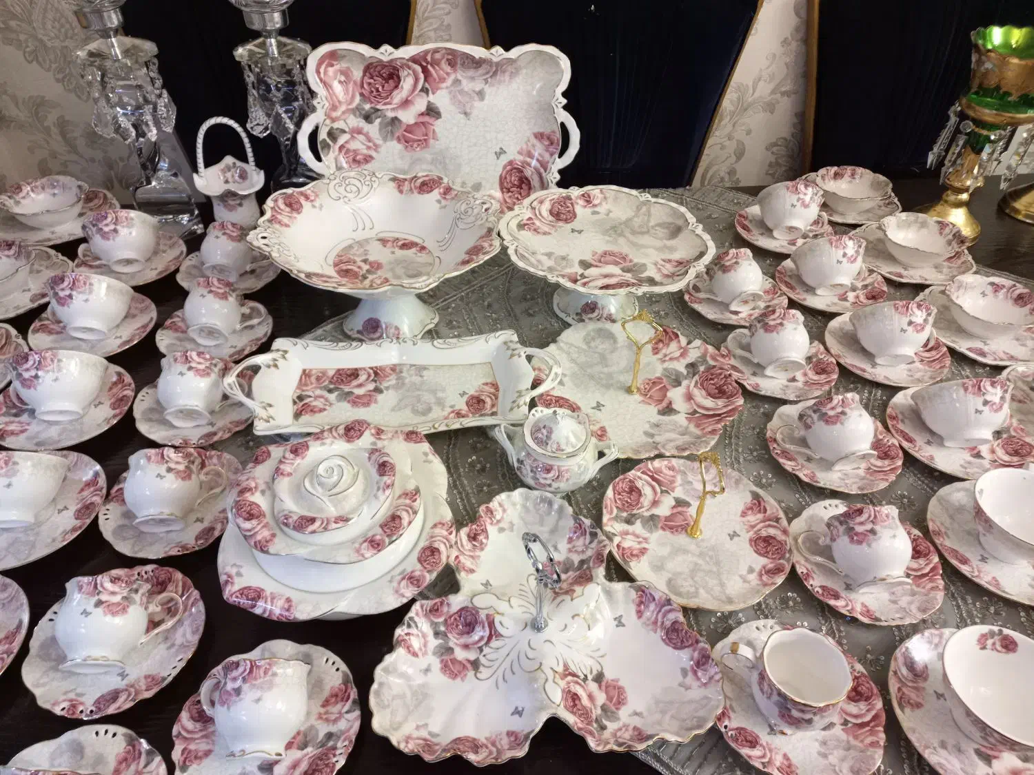 لمونژ ظروف چینی اصل فرانسه ۱۲ نفره جهیزیه و سایر|ظروف سرو و پذیرایی|اصفهان, مرداویج|دیوار