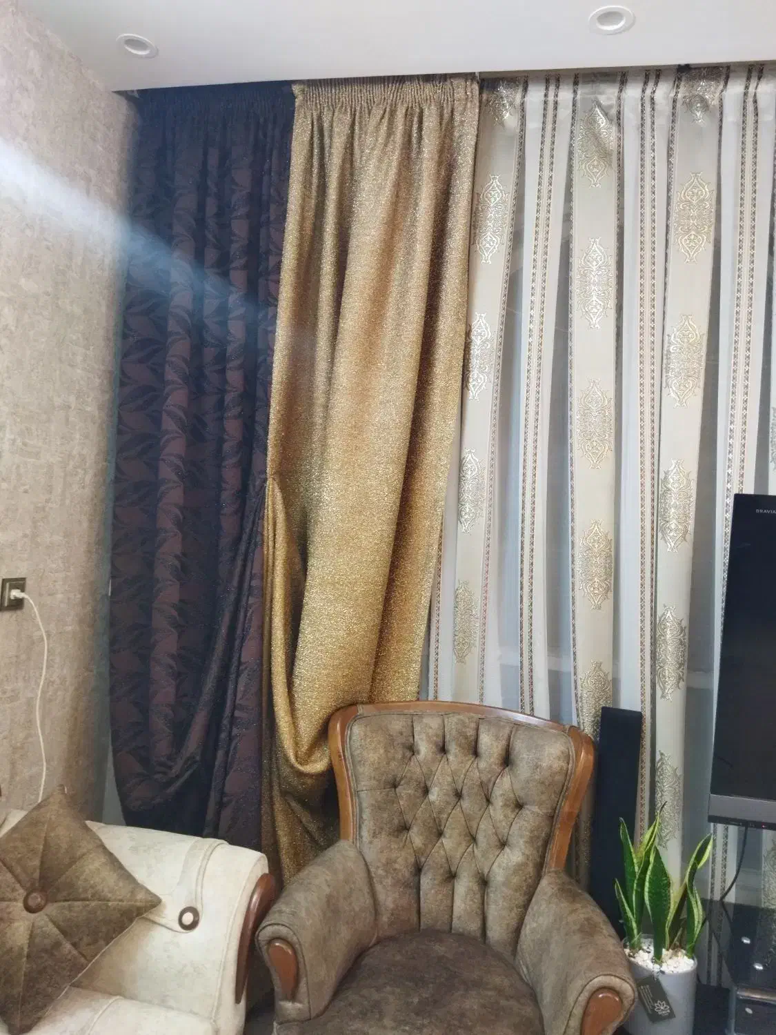 سلام پرده  و دستک بسیار شیک و تمیز|پرده، رانر، رومیزی|مشهد, هفت تیر (حافظ)|دیوار