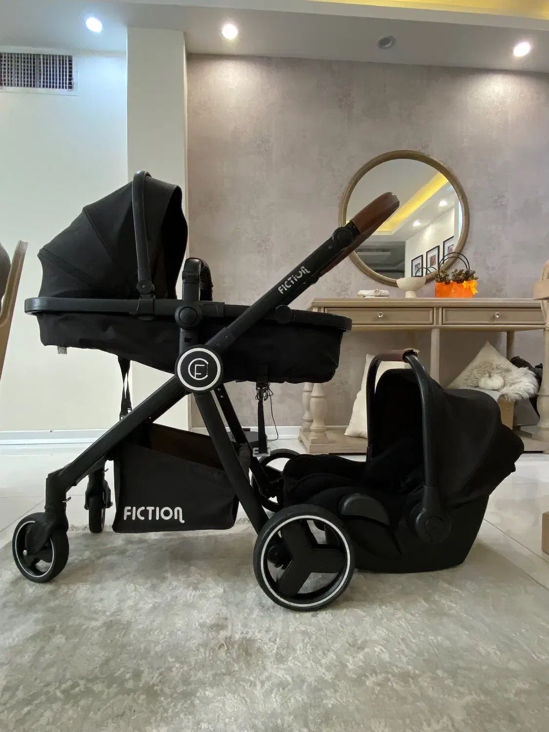 ست کالسکه و کریر fiction مدل logano|کالسکه و لوازم جانبی|تهران, گلستان (شهرک راه آهن)|دیوار