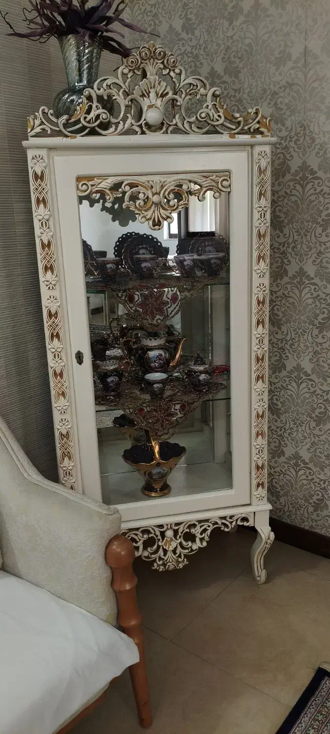 مینی ویترین چوبی|بوفه، ویترین، کنسول|آمل, |دیوار