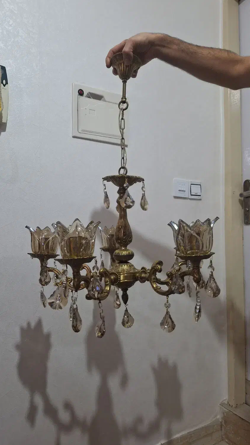 دو عدد لوستر برنز|لوستر و چراغ آویز|فردیس, شهرک شهید حسینی|دیوار