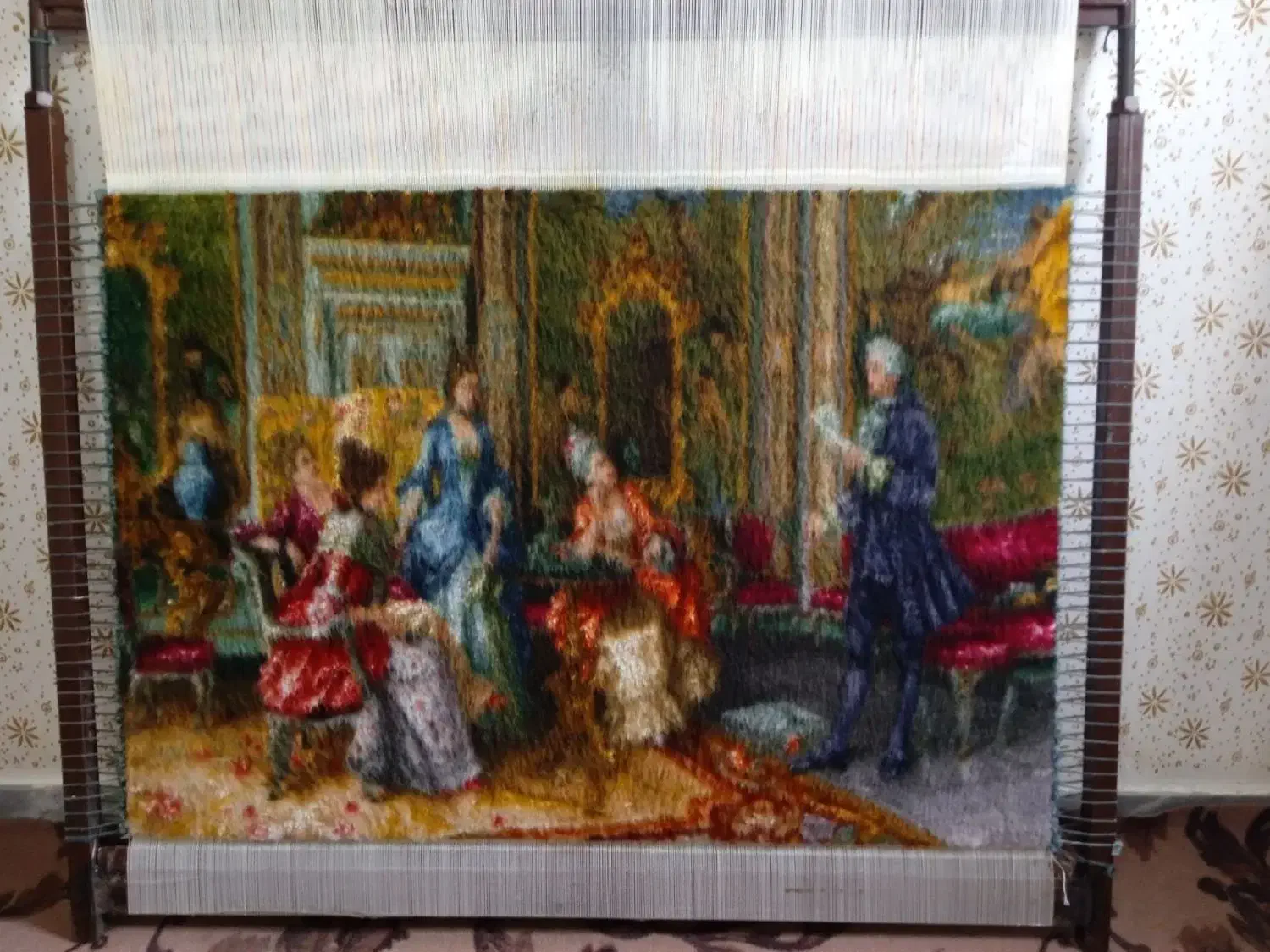 تابلوفرش شاعرجوان|تابلو فرش|پارسآباد, |دیوار