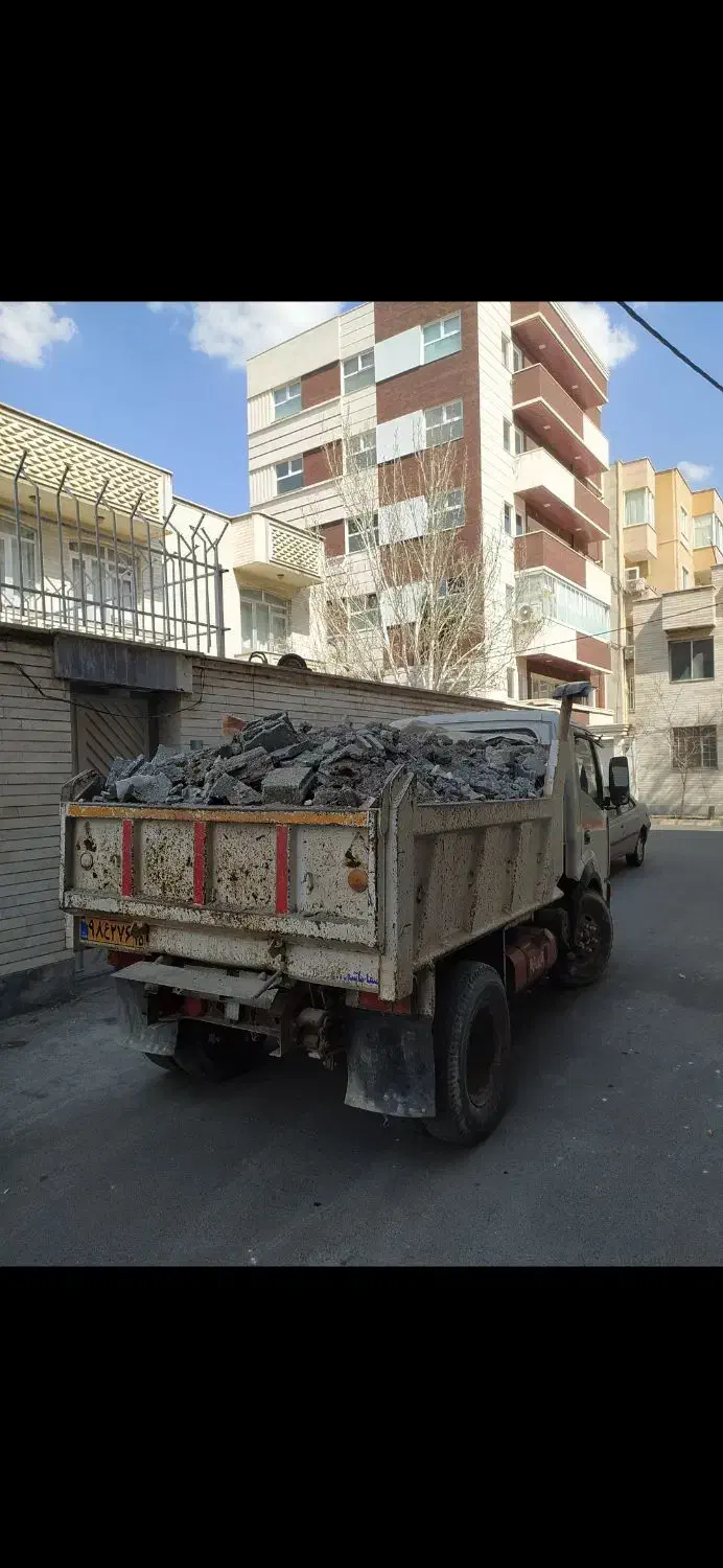 شن وماسه،حمل نخاله،سنگ پی،با آمیکو کمپرسی 5تن.|خدمات حمل و نقل|تبریز, |دیوار