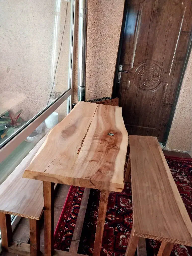 میز ناهارخوری۴ نفره  چوبی|میز و صندلی غذاخوری|لاهیجان, لیل|دیوار