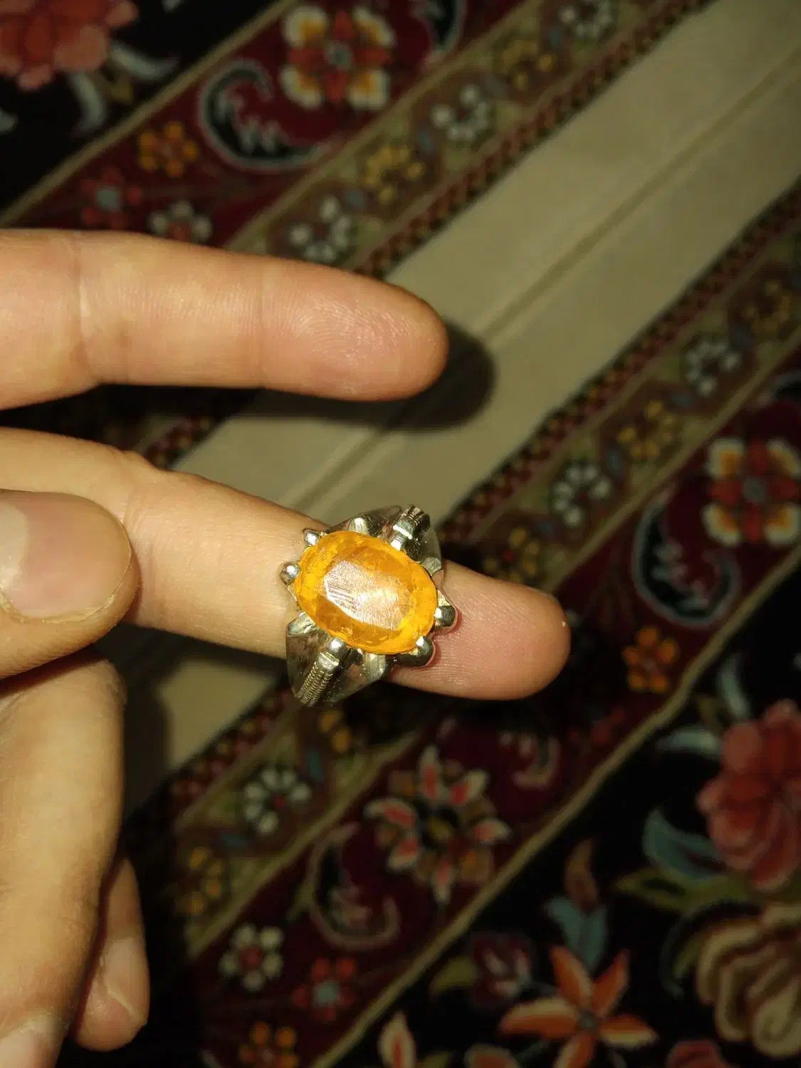 انگشتر یاقوت زرد آفریقایی|جواهرات|سنندج, |دیوار