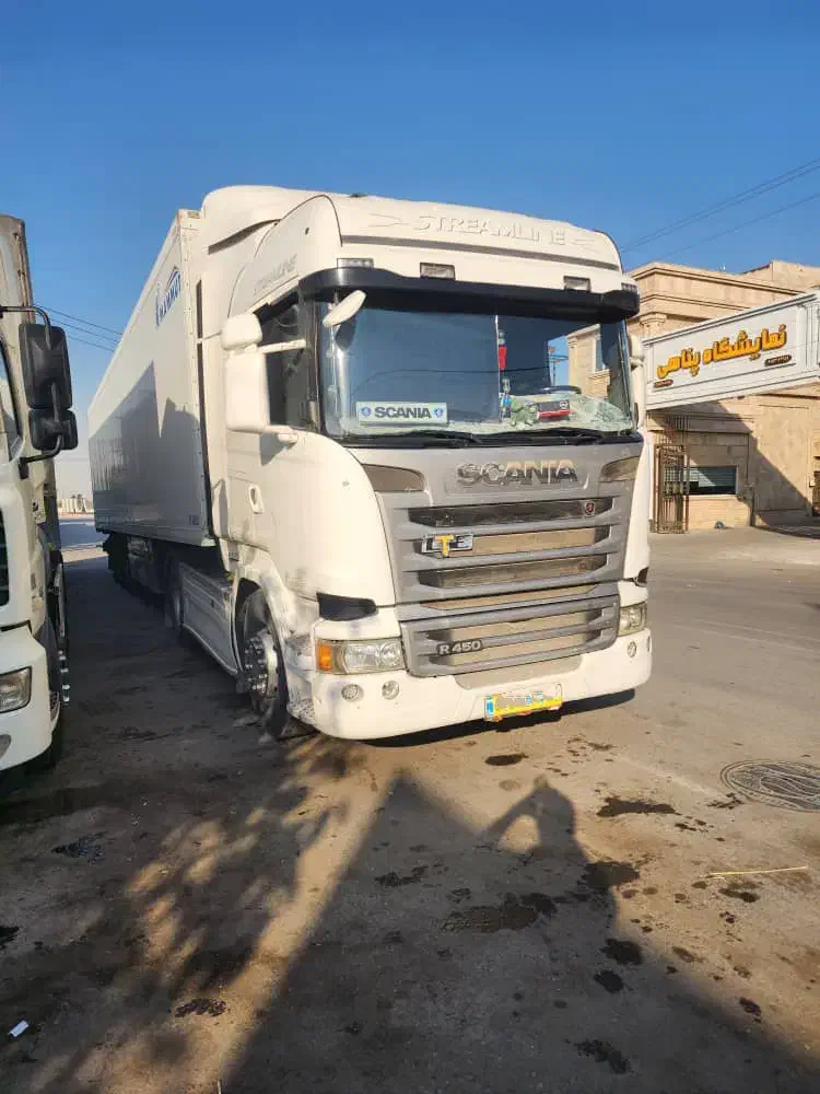 اسکانیا 450 مدل 1396 همراه با یخچال 99|خودرو سنگین|طرقبه, |دیوار