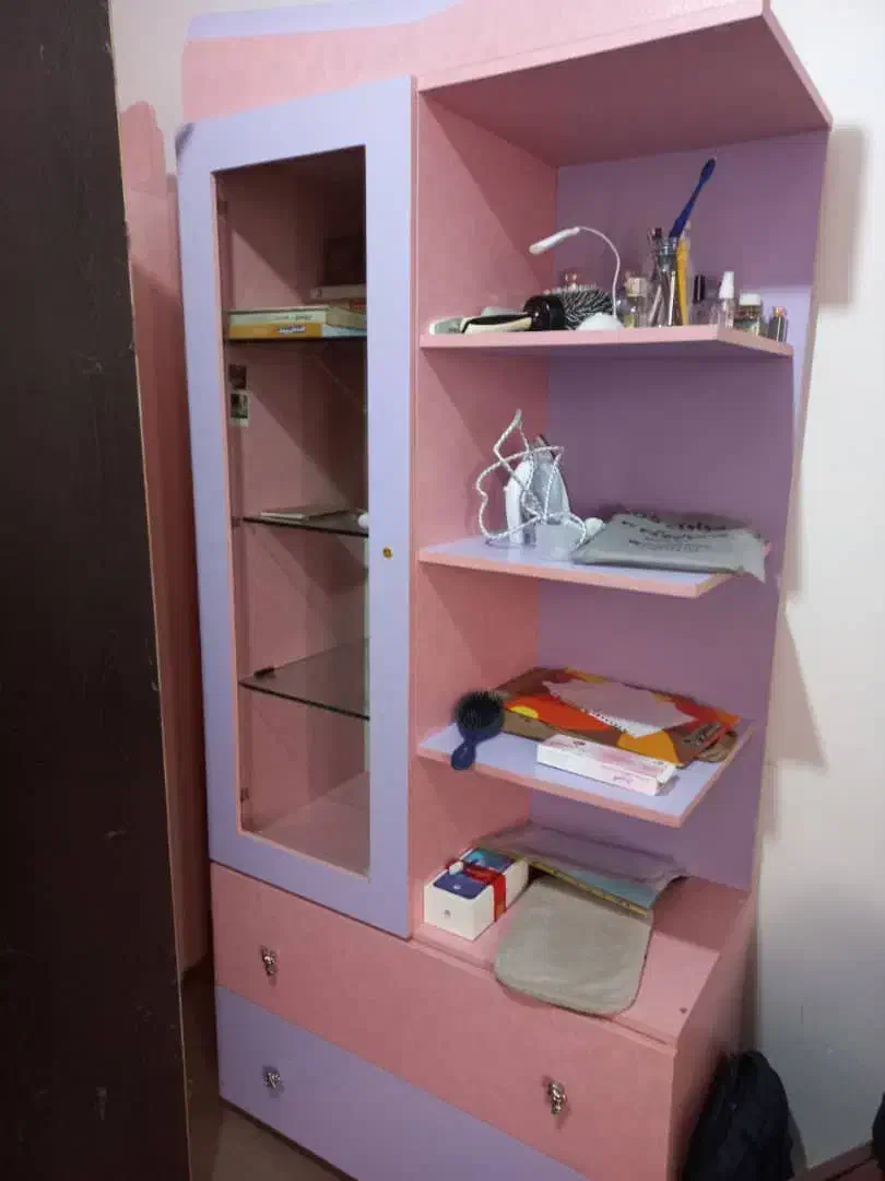 تخت و کمد و دراور دخترانه|تخت و سرویس خواب|گنبد کاووس, |دیوار