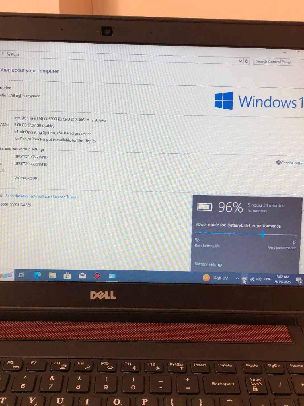 DELL  INSP چهارگیگ گرافیک مجزا سپیو قوی اچ کیو|رایانه همراه|مشهد, راه آهن|دیوار