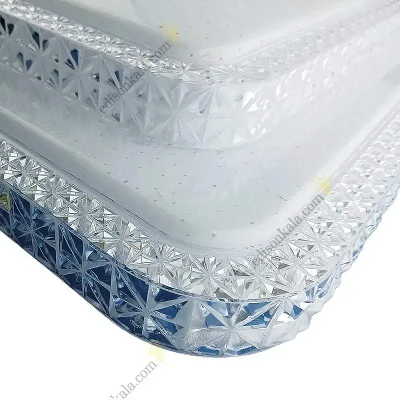 چراغ سقفی مربع کریستالی 100 وات با ریموت و گارانتی|لامپ و چراغ|اصفهان, فجر|دیوار